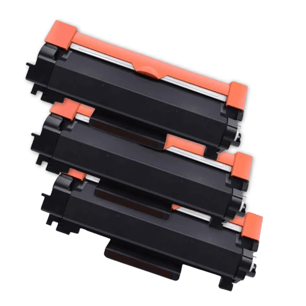 3 Pack Compatible TN-2450 High Yield Toner Cartridge - Yielding 9,000 Pages