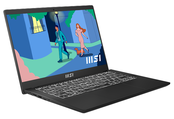 MSI Modern 14 C12M 14” FHD i5 16GB RAM 512GB Laptop - Classic Black